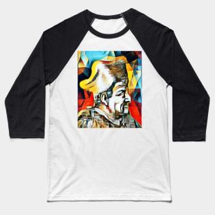 Lorenzo Valla Abstract Portrait | Lorenzo Valla Artwork 2 Baseball T-Shirt